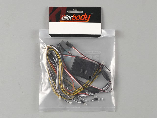 Killerbody LED Light System w/ Control Box 14 LEDs for Front, Rear, Interior (3mm: 10 LEDs; 5mm: 4 LEDs) LC70