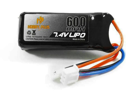 Hobby Plus 7.4V 600mAh Lipo Battery