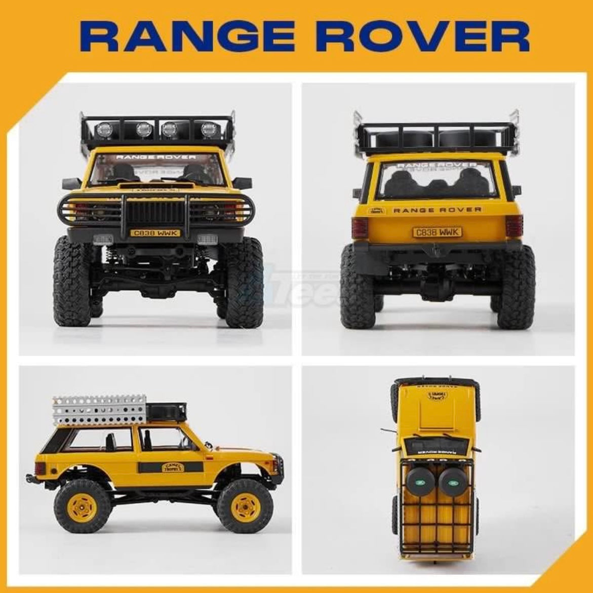 FMS 1/24 Range Rover First-Generation RTR Yellow