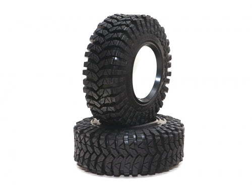 Boom Racing 1.9" TPD All-Terrain Crawler Tire Gekko BLACK 3.82"x1.3" (97x33mm) w/ Foam Insert (2pcs)