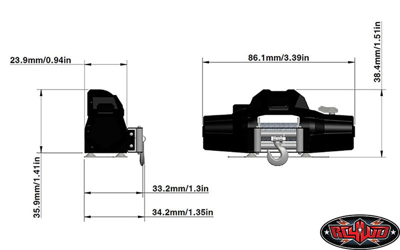 RC4WD 1/8 Warn Zeon 10 Winch