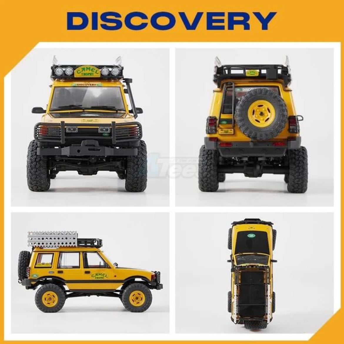 FMS 1/24 Land Rover Discovery First-Generation RTR Yellow