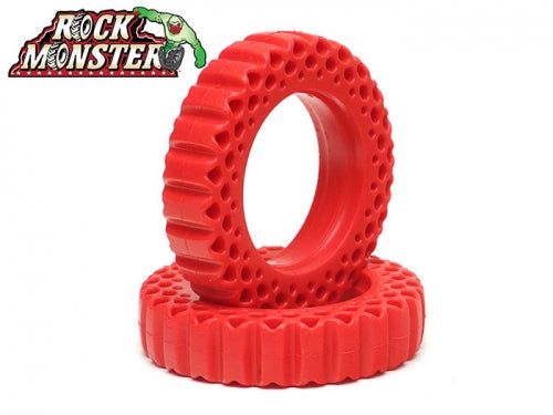 Boom Racing Rock Monster RED Silicone Tire Insert 3.5"x0.84" (90x21mm) for 1.9" Landy Classic / Expedition Classic / Trophy Classic / Mileage Classis / SP Road Tracker (2pcs)