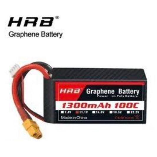 HRB 3S 1300mah 11.1V 100C with XT60 plug