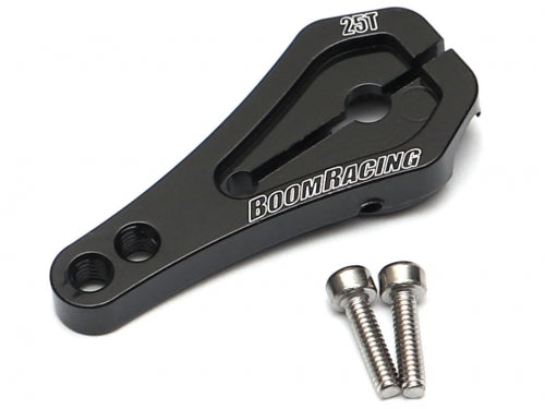 Boom Racing Aluminum Long Low Profile Servo Horn 25T Black