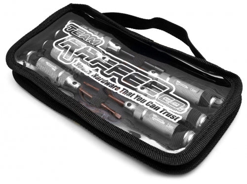 Team Raffee Co. Mini Tools Set (7pcs) 1 Set With Carrying Bag Gun Metal