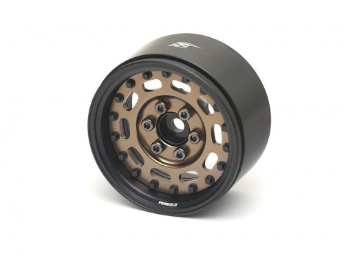 Boom Racing ProBuild™ 1.9" MAG-10 Adjustable Offset Aluminum Beadlock Wheels Matte Black/Bronze (2pcs)