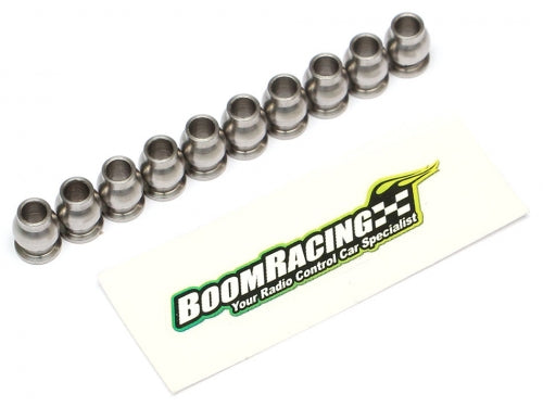 Boom Racing BADASS Heavy Duty Rust-Resistant Stainless Steel Flanged Pivot Ball For Rod Ends (5.8x3x7.4mm) 10pcs [RECON G6 The Fix Certified]